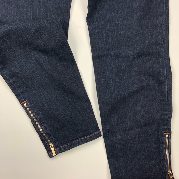 White House Black Market Skimmer Jeans 10 dark - Picture 7 of 7
